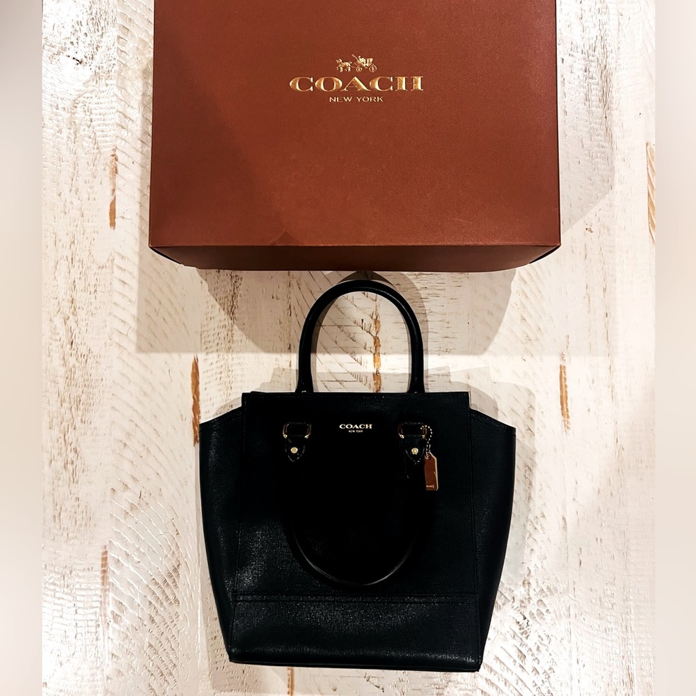 Coach Leather Black Bag NWOT